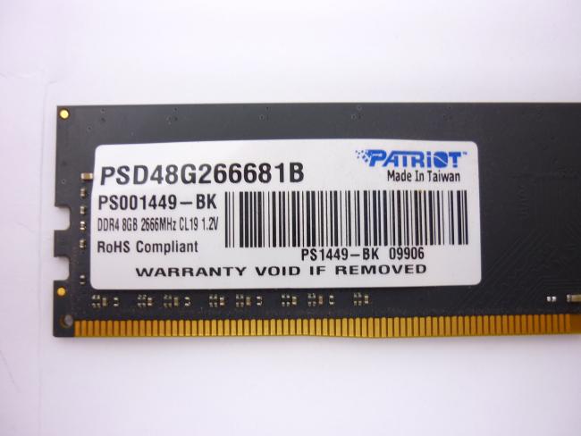 Оперативная память DDR4 8GB Patriot Signature Line