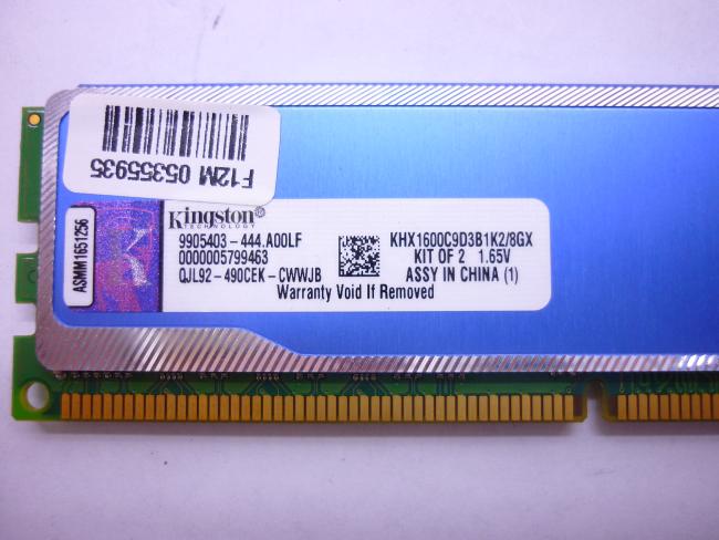 Оперативная память DDR3 8GB KIT 2x4GB Kingston HyperX Blu 