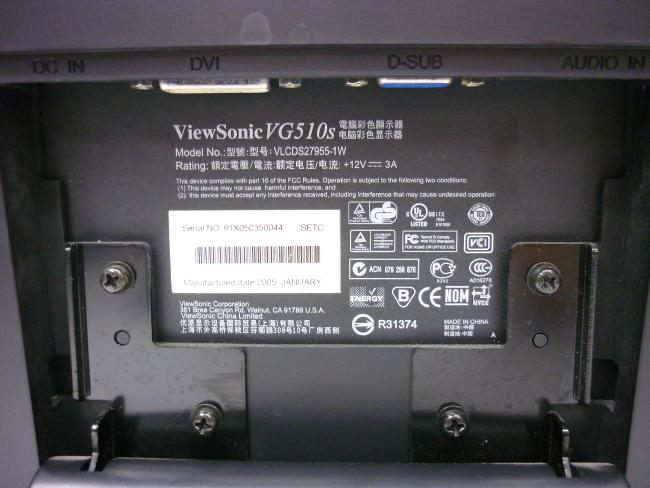 Монитор 15" Viewsonic VG510S царапины