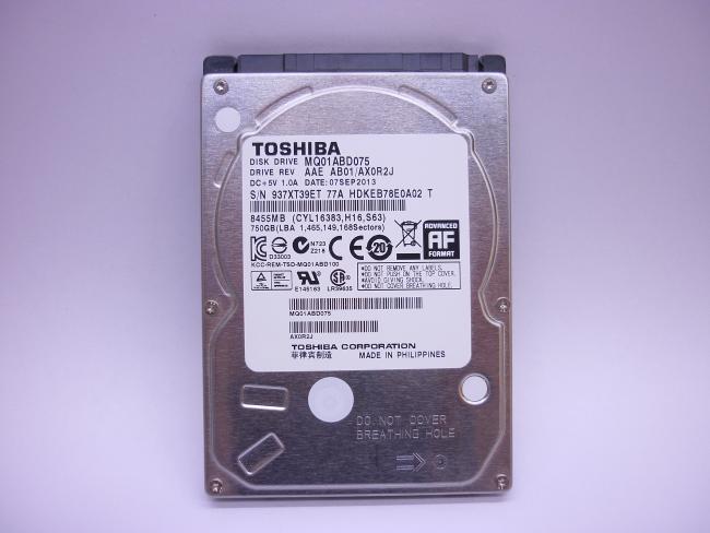 Жесткий диск 2.5" SATA 750GB Toshiba 