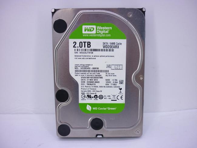 Жесткий диск 3.5" SATA 2TB WD Caviar Green