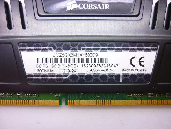 Оперативная память DDR3 8GB Corsair Vengeance