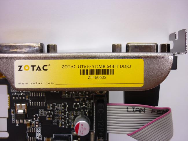 Видеокарта Zotac GeForce GT 610 512MB 