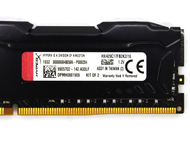 Оперативная память DDR4 16GB KIT 2x8GB HyperX Fury 2933MHz
