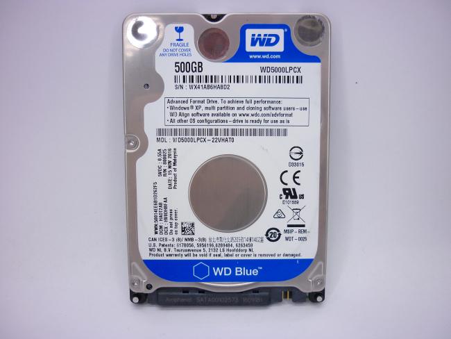 Жесткий диск 2.5 HDD 500GB WD Blue 
