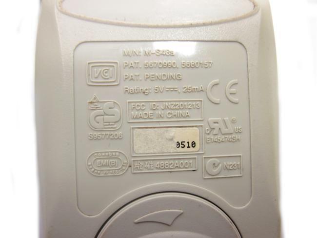 Механическая мышь PS/2 Logitech (Hang Seng Computers) M-S48A