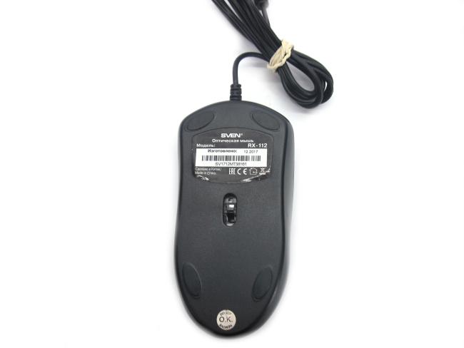 Оптическая мышь USB Sven RX-112 Black