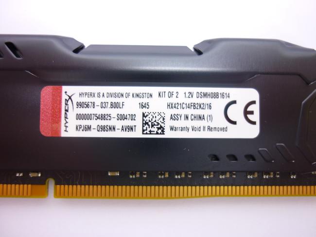 Оперативная память DDR4 16GB KIT 2x8GB Kingston HyperX 