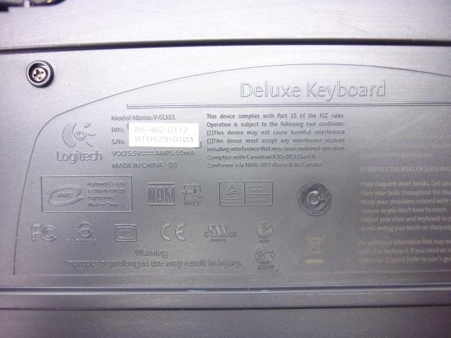 PS/2 клавиатура Logitech Deluxe Y-SU61 Ergo